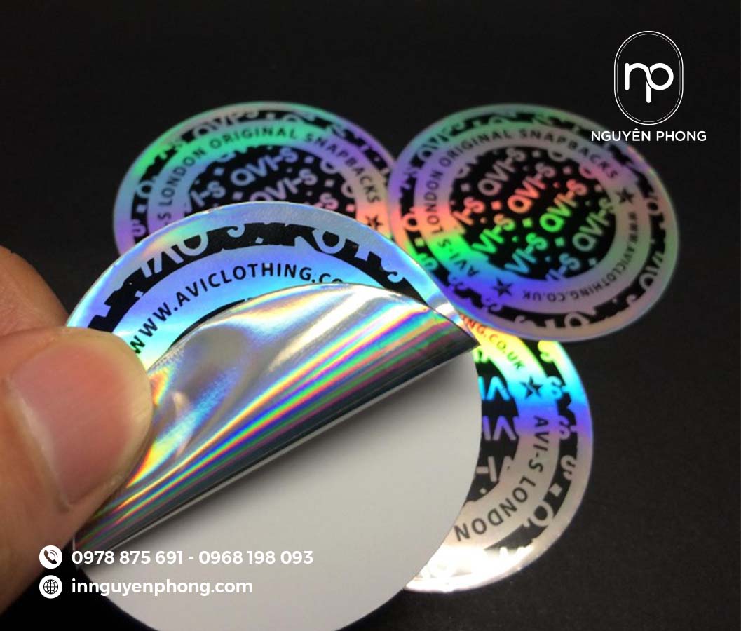 Mẫu tem 7 màu bảo hành